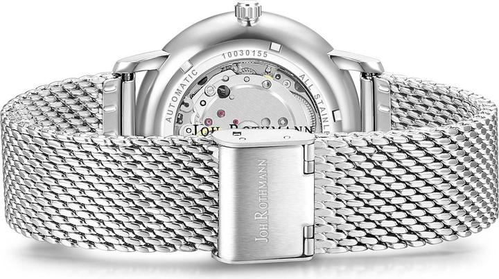 Produktbild John Rothmann Herren Automatikuhr Friedrich Edelstahl Silber - 26873 (Analoguhr, 38.50 mm)