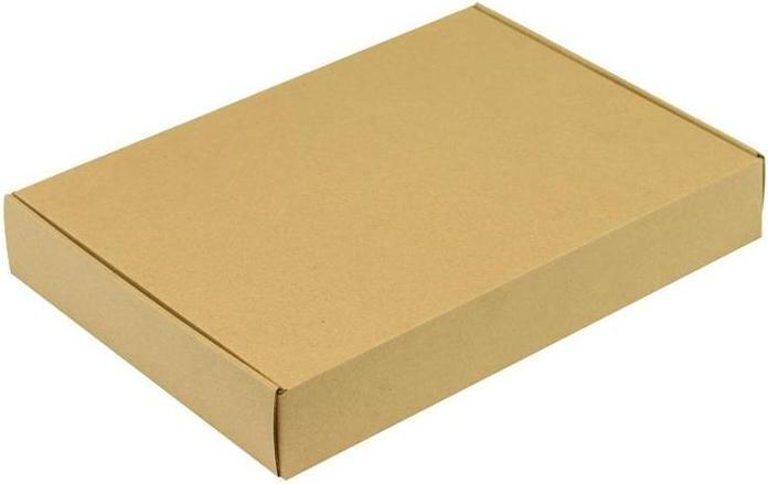 Actual product image Transpak Hinged box 1-wall dimensions 301x213x45mm A4 quality 1.3E brown push-in fastener (25 x)