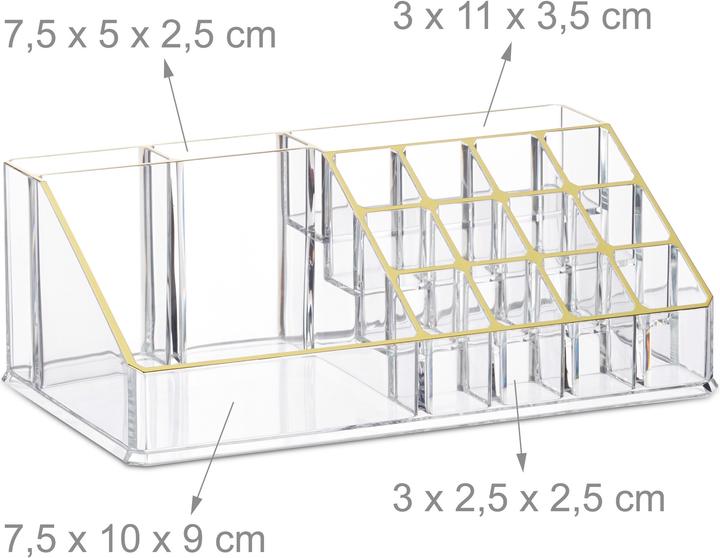 Actual product image Relaxdays Makeup Organizer with 4 Drawers