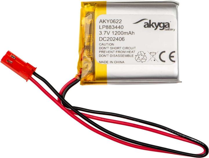 Image du produit Akyga LP883440 Akkupack x Spezial-Akku LiPo 3.7 V 1200 mAh (3.70 V, 1200 mAh)