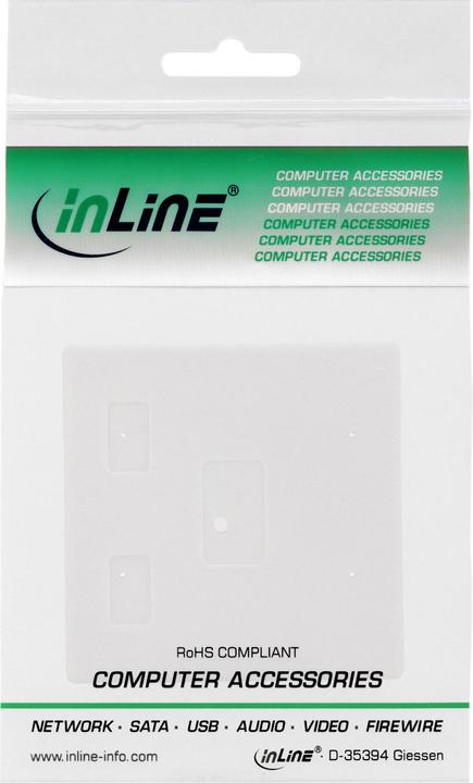 Actual product image InLine Surface-mounted junction box for 2x Keystone RJ45 jack