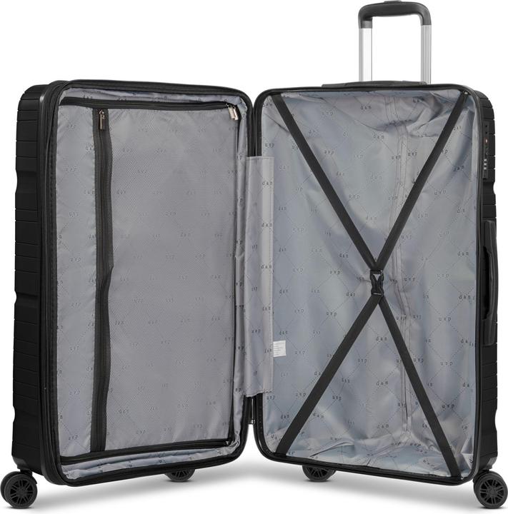 Image du produit D&N Travel Line 4300-Plus 4 roues Trolley L 76 cm avec soufflet extensible (96 l, XL (à partir de 115l))
