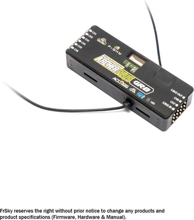 Produktbild FrSky Empfänger Archer Plus GR8 2,4Ghz