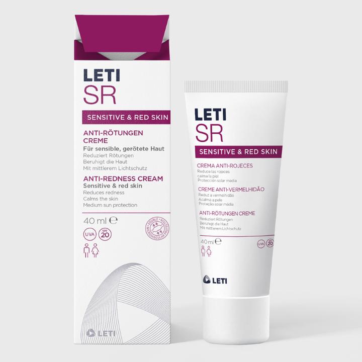Actual product image Leti LETISR Anti-Redness Cream for Sensitive Skin, 40 ml Cream (40 ml, Day cream, SPF 20)