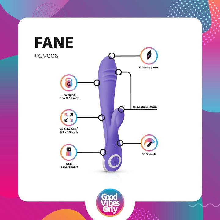 Actual product image Good Vibes Only Fane Vibrator