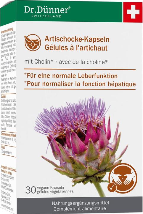 Produktbild Dr. Dünner Artischocke Leberfunktion (30 Stück, Kapseln, 37 g)
