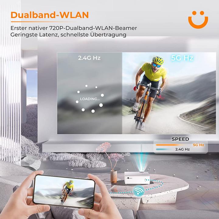 Immagine prodotto Yaber Mini proiettore V5 (Full HD, 7000 lm)