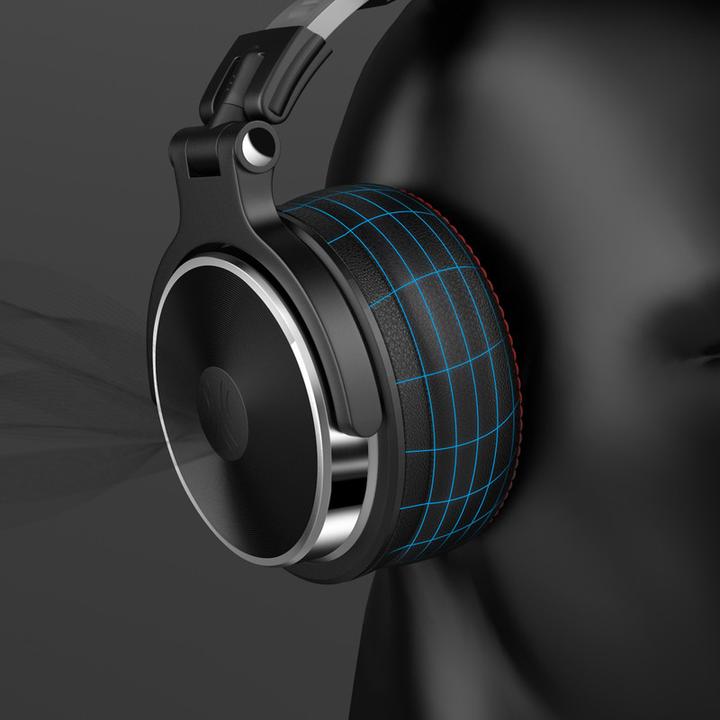 Actual product image OneOdio Pro-60 DJ Over Ear Headphones Wired Stereo Black High-Resolution Audio Foldable, Sc (ANC, Cable)