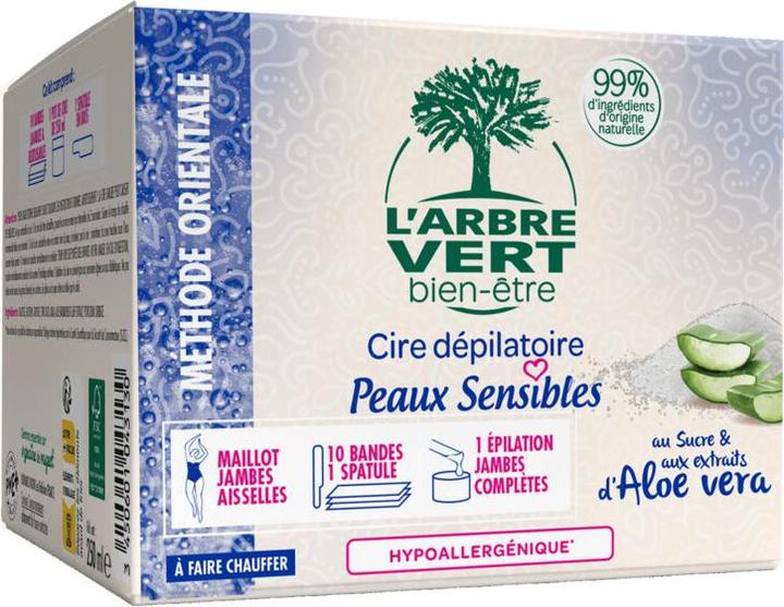 Image du produit L'arbre vert Cire dépilatoire écologique Peaux Sensibles (250 ml, 1 x, 500 g)