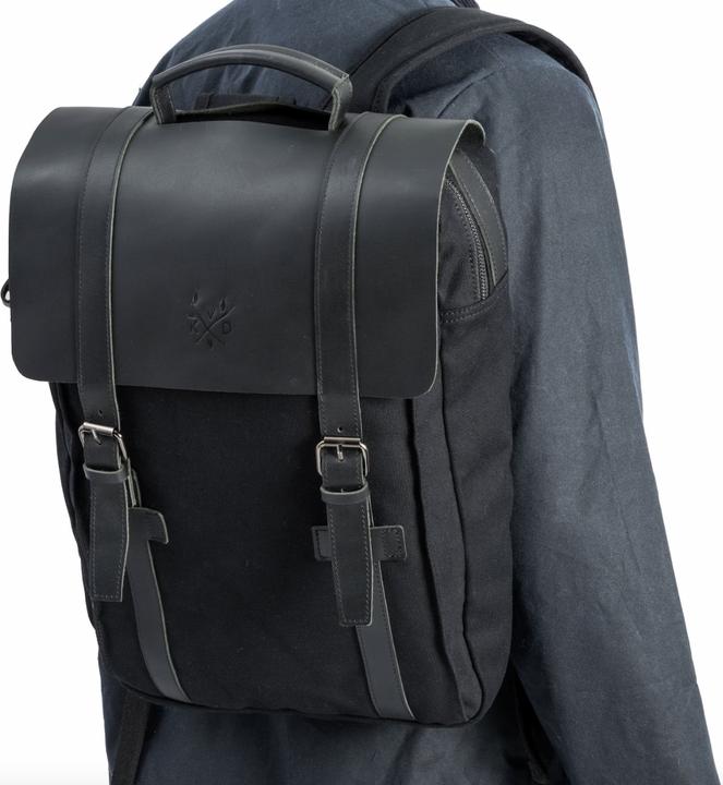 Immagine prodotto Only-Bags.Store Zaino in tela, zaino in pelle resistente, elegante borsa per computer portatile da 15 pollici (14 l)