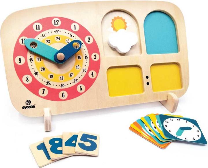 Svoora Montessori Lernuhr aus Holz