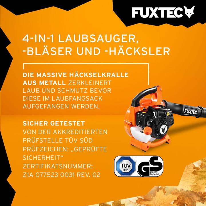 Produktbild Fuxtec FX-LBS126 (Benzinbetrieb, Laubbläser, Laubsauger, Laubsauger-& bläser)