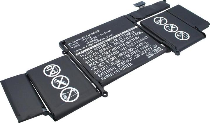 Image du produit NoName Batterie d'ordinateur portable pour MacBook Pro 13" Retina 2015 A1582