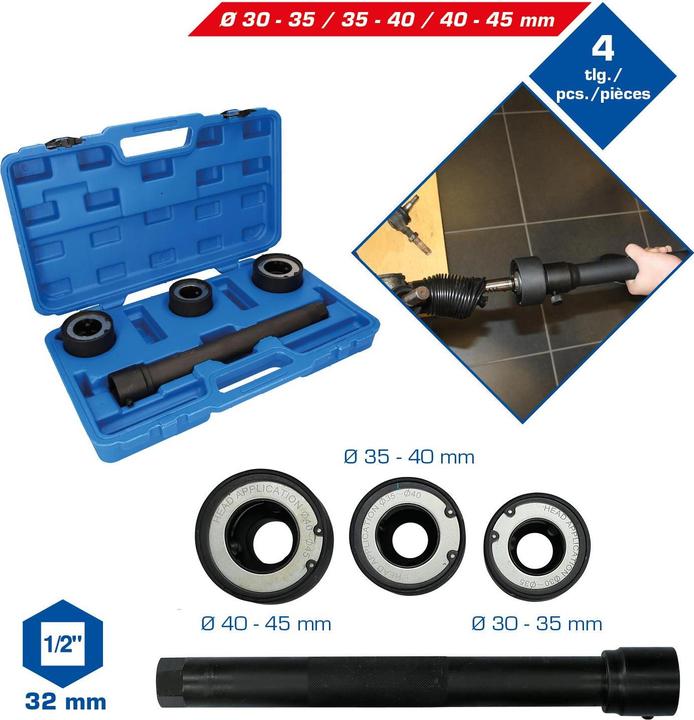 Image du produit Brilliant Tools Jeu d'outils pour barres d'accouplement | 4 pcs.