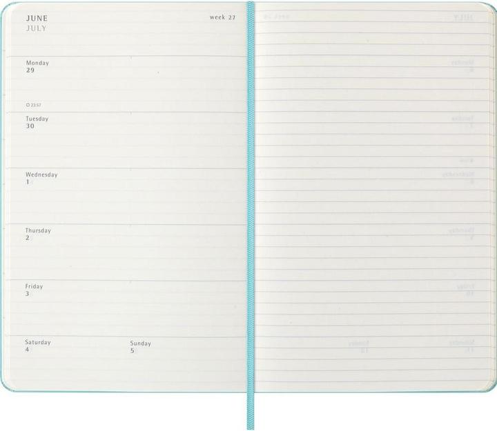 Image du produit Moleskine WONK 2026 LG HC Aquamarine (13 x 21 cm, Anglais)