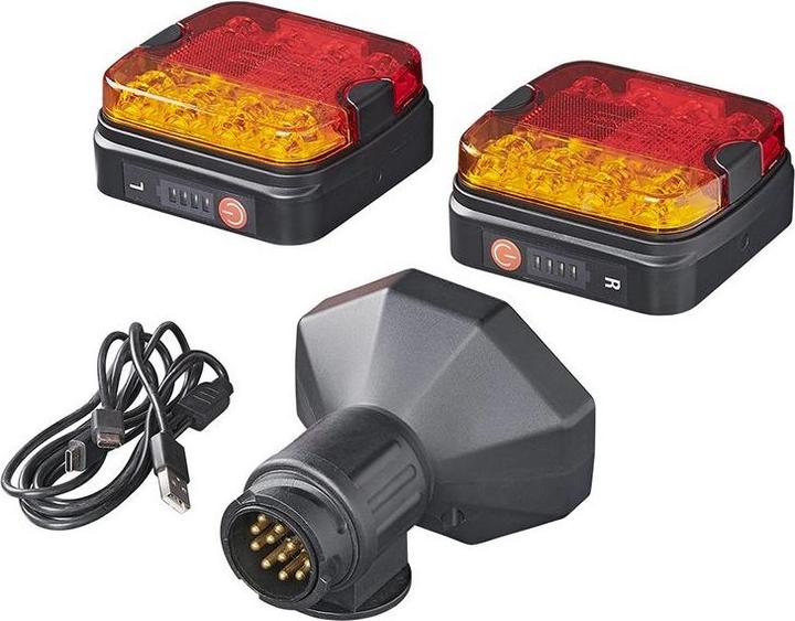 Actual product image ProPlus Taillight set LED with magnet wireless (Bluetooth) 13-pin