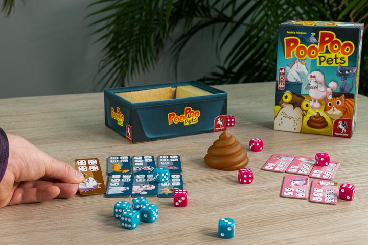 Produktbild Pegasus 18338G - Poo Poo Pets, Brettspiel, für 2 bis 4 Spieler, ab 8 Jahren (Deutsch)