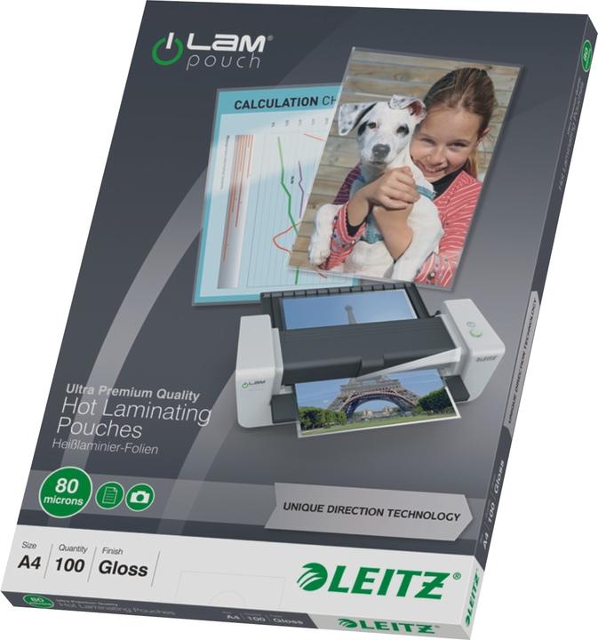 Image du produit Leitz Film de lamination (A4, 100 pièce(s), 80 µm)