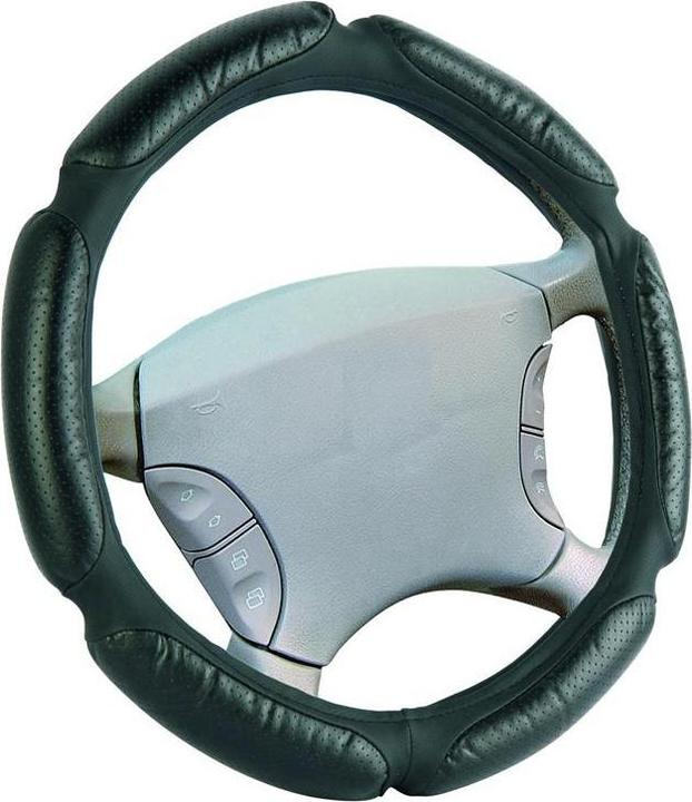 Actual product image Autoserio STEERING WHEEL COVER HB-28050/1 BLACK