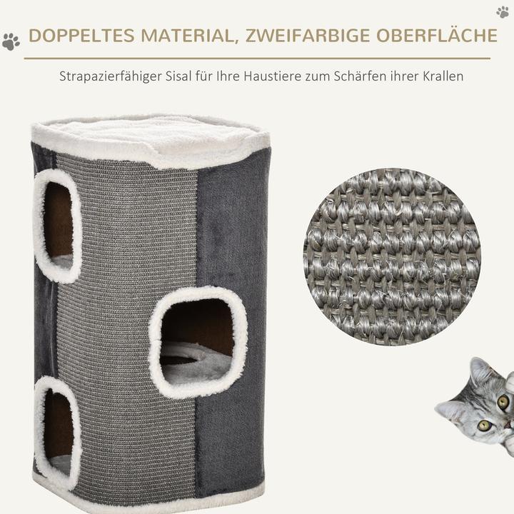 Image du produit Jamb Arbre à chat (74 cm, Gris, Blanc)
