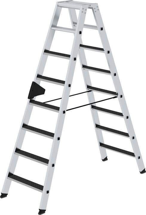 Immagine prodotto Munk Scaletta con gradini, accesso bilaterale con gradini a clip R13 2x8 (Scala doppia, 2.50 cm)