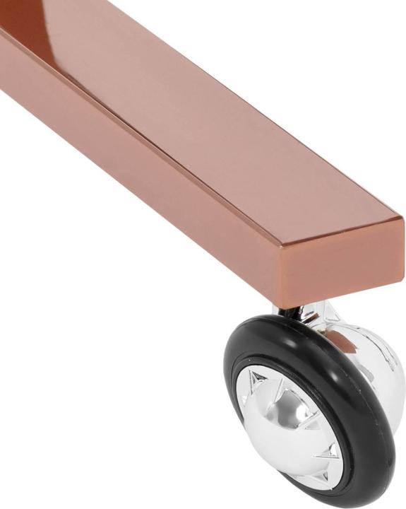 Immagine prodotto Physa Carrello per estetista - 2 ripiani pieghevoli - Fino a 10 kg - Oro rosa - Acciaio inox