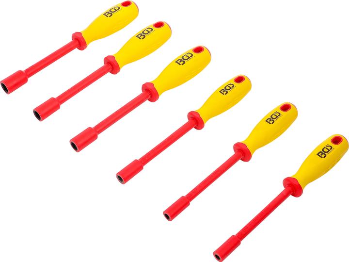 Produktbild BGS VDE-Steckschlüssel-Schraubendreher-Satz Sechskant SW 5,5 - 12 mm 6-tlg. (6-Kant)
