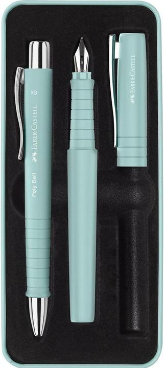 Produktbild Faber-Castell Geschenkset FH+KS Poly Pen/Ball caribic (Blau, 3 x)