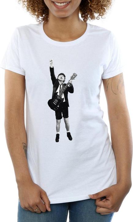 Produktbild AC/DC Angus Young TShirt aus Baumwolle mit Ausschnitt (L)