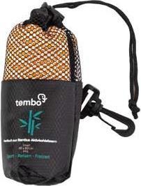 Actual product image Tembo Bamboo travel towel with activated carbon fibres Orange S