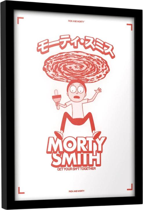 Actual product image Rick And Morty Get Your Sh*t Together Framed Print (40 x 30 cm)