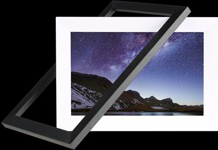 Produktbild Benel Frameo Digitaler Fotorahmen HF-101WB Braun 10.1 Inch (10.10", 1280 x 800 Pixel)