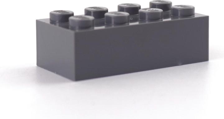 Actual product image LEGO 2x4 bricks dark grey - Classic, Basic - grey - 3001 quantity 100 pcs. (3001, LEGO Accessories)