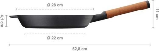 Actual product image Fiskars Norden frying pan, 28cm (28 cm, Frying pan, Cast iron)