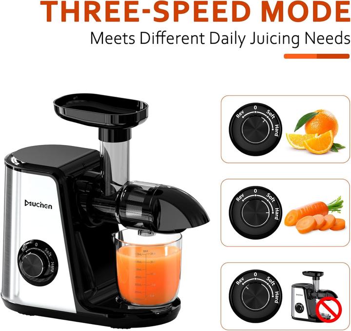 Produktbild Muchen Slow Juicer Entsafter mit Rückwärtsfunktion