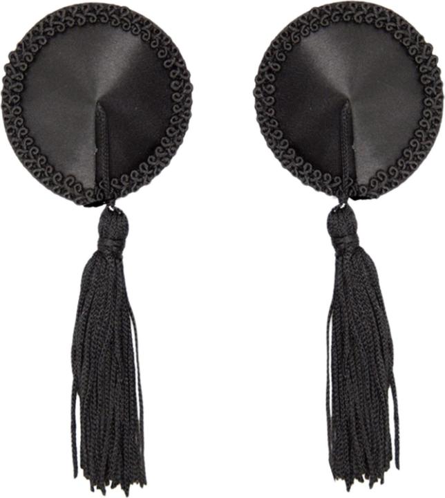 Actual product image Kinky Diva Satin Nipple Covers w Tassel
