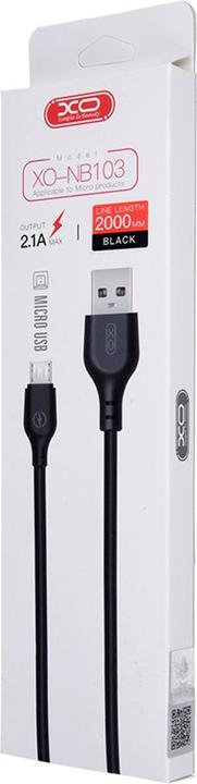 Image du produit xO câble NB103 USB - microUSB 2,0 m 2,1A noir (2 m, USB 2.0)