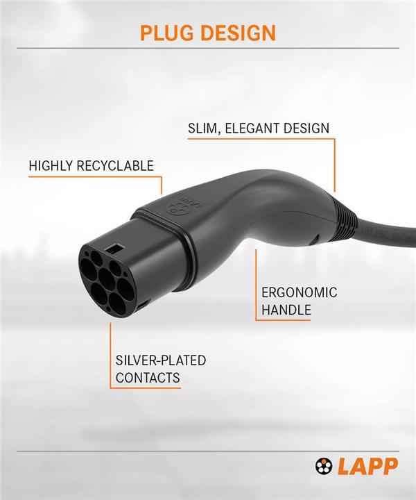 Actual product image Lapp Mobility Type 2 (Type 2, 11 kW, 20 A, 5 m)