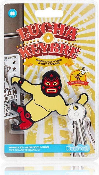 Actual product image Mustard Lucha Key-bre key holder bottle opener