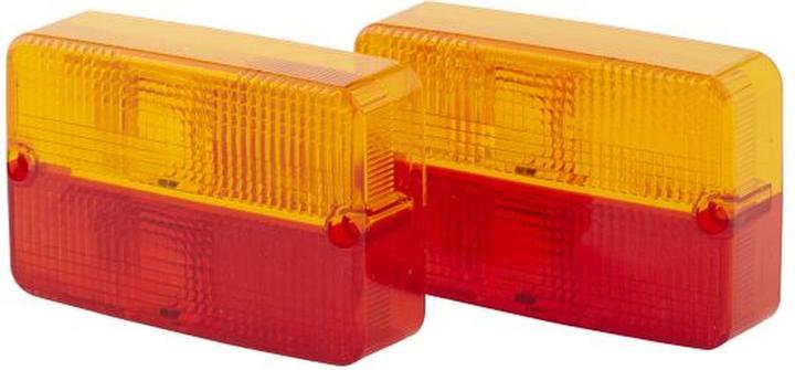 Actual product image Hella 2 rear light lenses for DAF JCB MASSEY FERGUSON