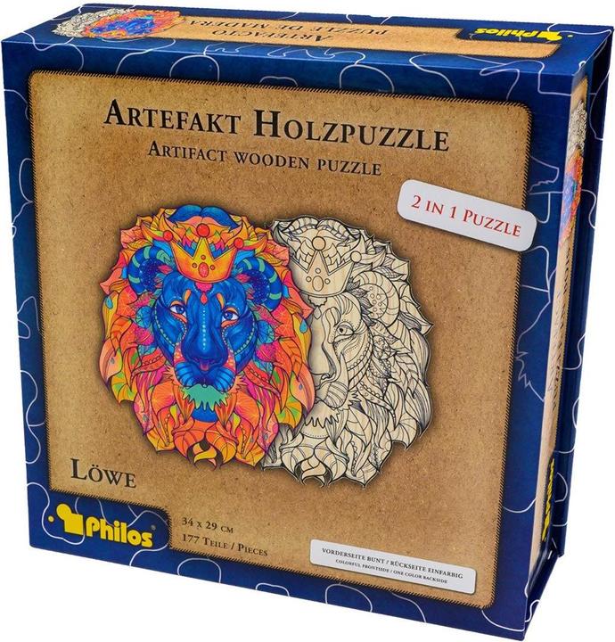 Actual product image Philos Artefact Wooden Puzzle in Lion (177 pieces)