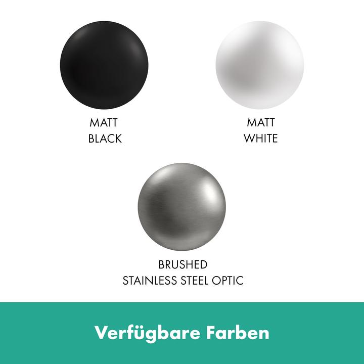 Actual product image hansgrohe XtraStoris Rock toilet brush holder, with shelf, tileable door, frameless, 145x140x595mm