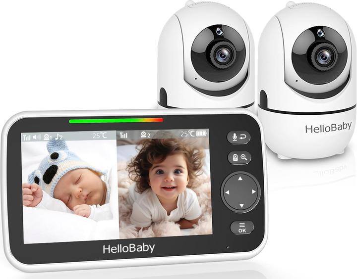 Actual product image HelloBaby Babyphone mit 2 Kameras (Video & Audio, 305 m)