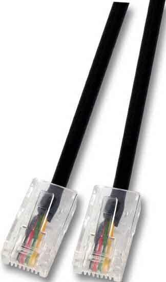 Image du produit EFB Elektronik Câble modulaire RJ45 (8/4) / RJ45(8/4) quadruple câble rond 2,0 M (UTP, CAT8.2, 2 m)