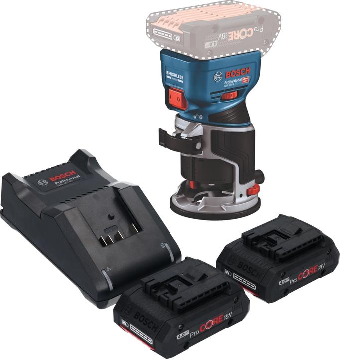 Immagine prodotto Bosch Professional Bosch GKF 18V-8 Posa professionale per bordi a batteria 18 V 8,0 mm senza spazzole + 2x batteria