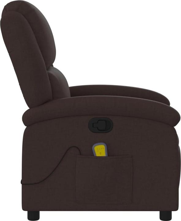 Immagine prodotto VidaXL Sedia da massaggio in tessuto marrone scuro,Colore: Marrone scuro,Materiale