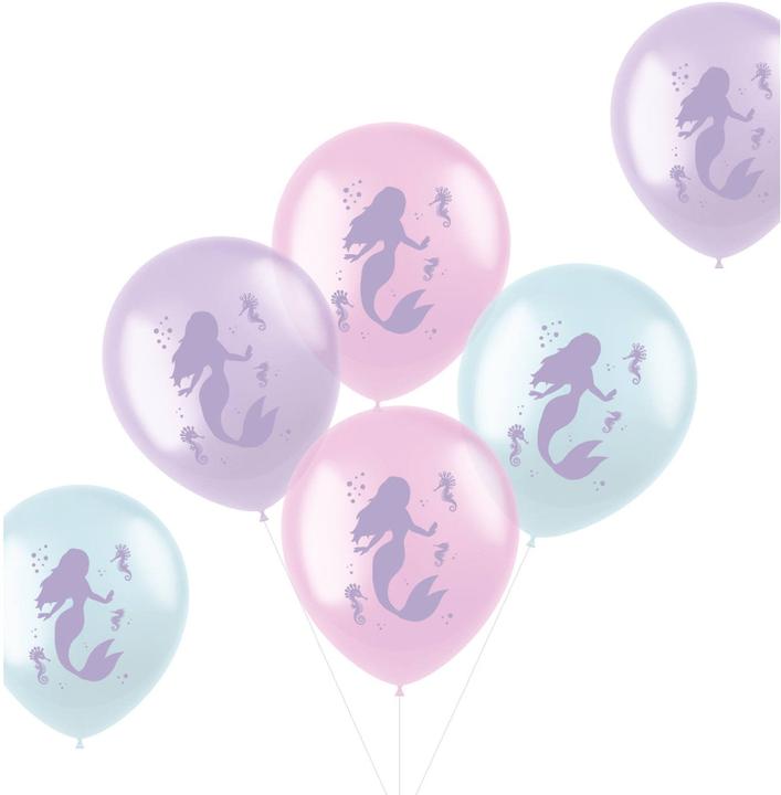 Folat Balloons Pastel Mermaid Coloured 33cm - 6 pcs (6 x)