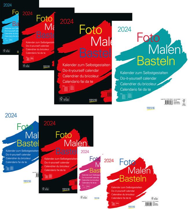 Produktbild Bastelkalender (21 x 29.7 cm, Kein Einband, Deutsch, Französisch, Italienisch, Englisch)