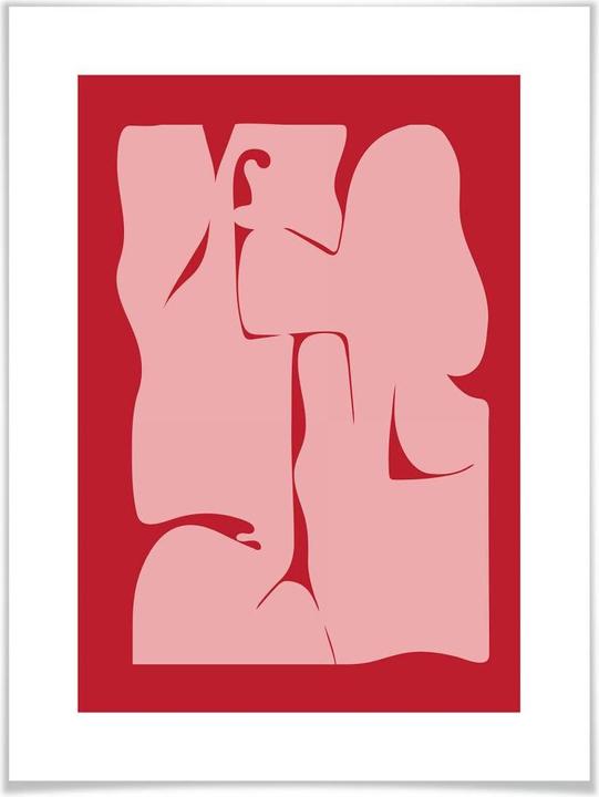 Immagine prodotto Trenddeko Rosso astratto (50 x 60 cm)