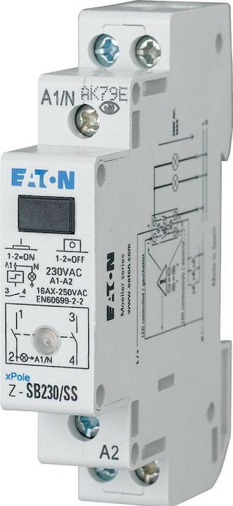 Actual product image Eaton Impulse switch top-hat rail Z-SB230/SS 2 NO contacts 16 A 1 pc.